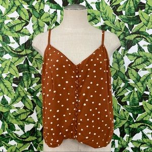 Madewell Button Down Cami Top